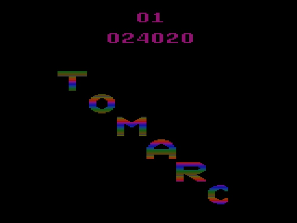 Title Screen of Tomarc the Barbarian for Atari 2600